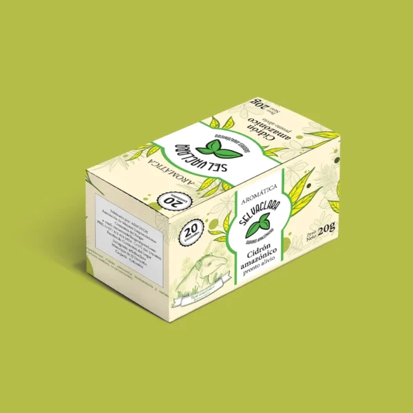 Cidrón Amazónico  - Aromatica Amazónica Caja  x20 bolsas de 1gr